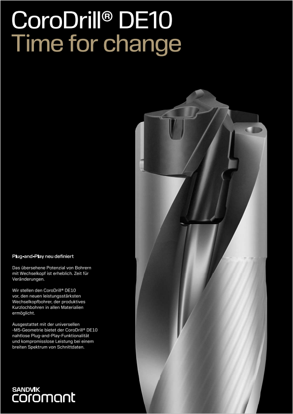 SANDVIK Coromant CoroDrill® DE10